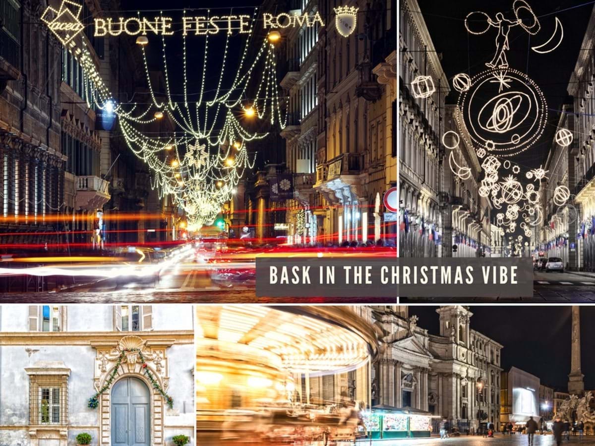 Christmas lights around Rome