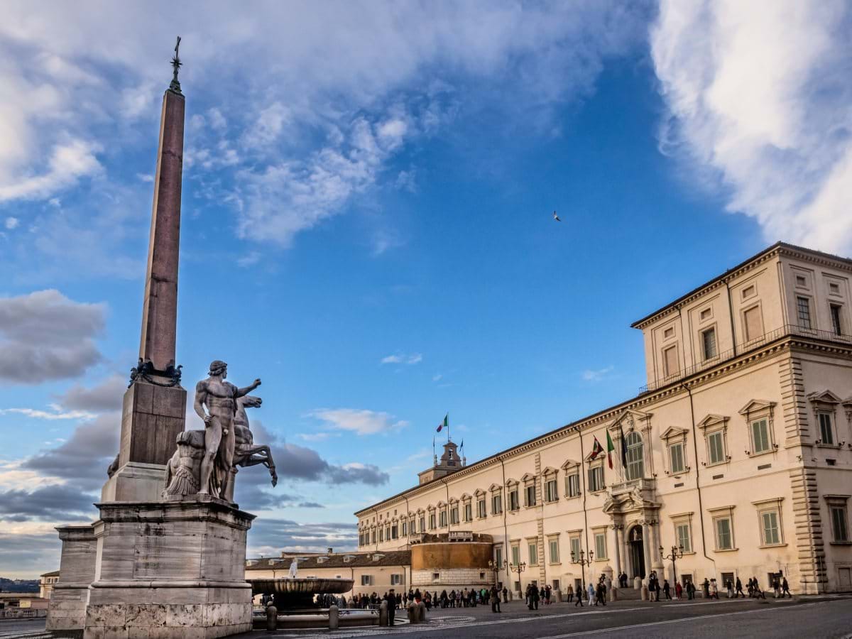 The Palazzo del Quirinale or Quirinal Palace