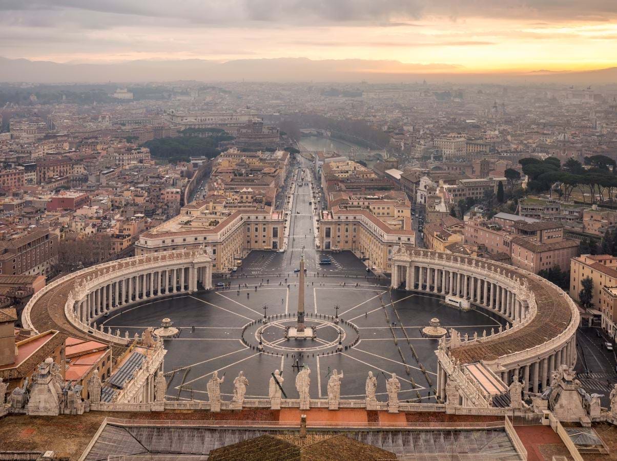 View over the Vatican from St. Peter's Dome