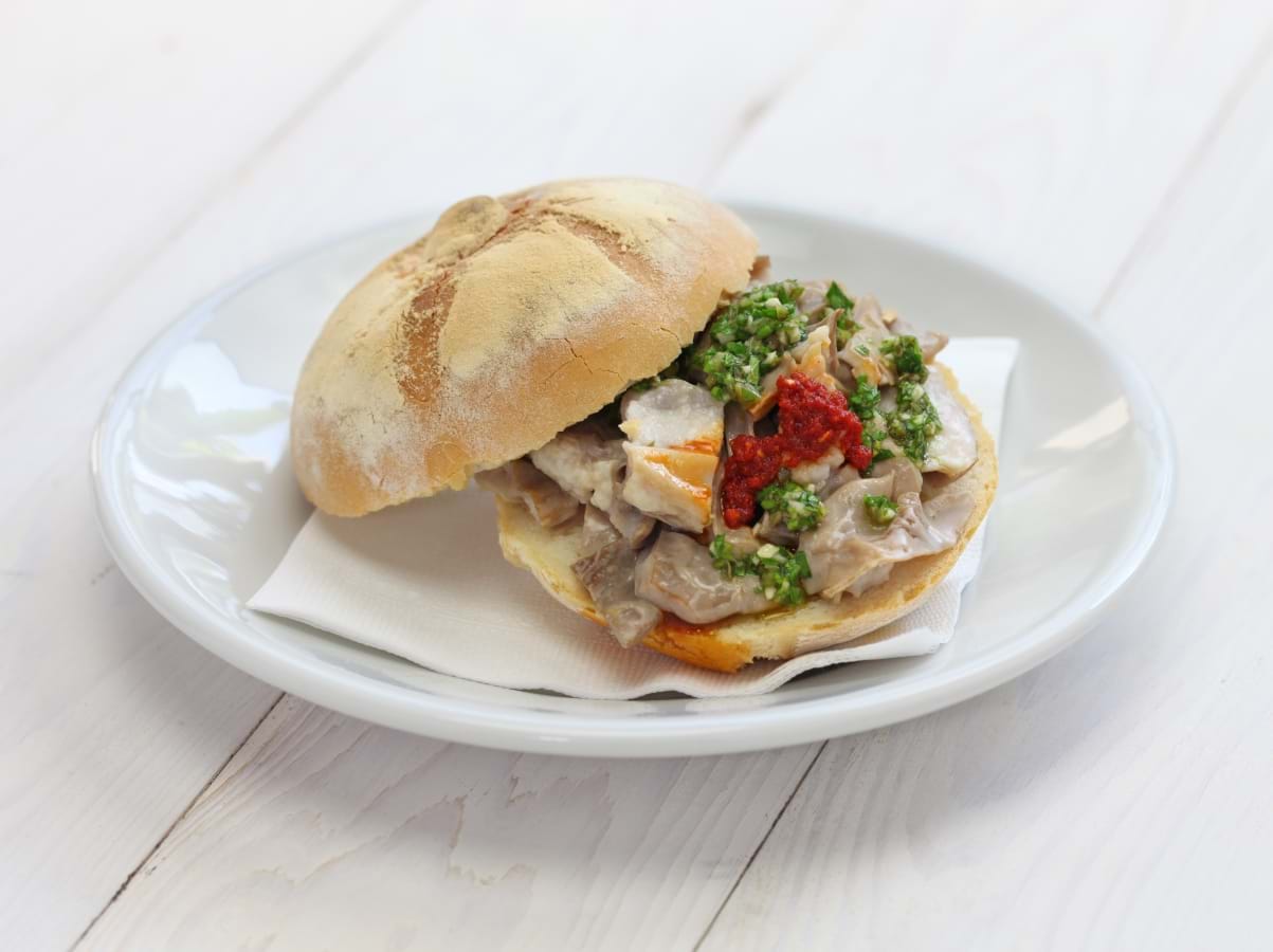 Delicious Lampredotto, tripe sandwich