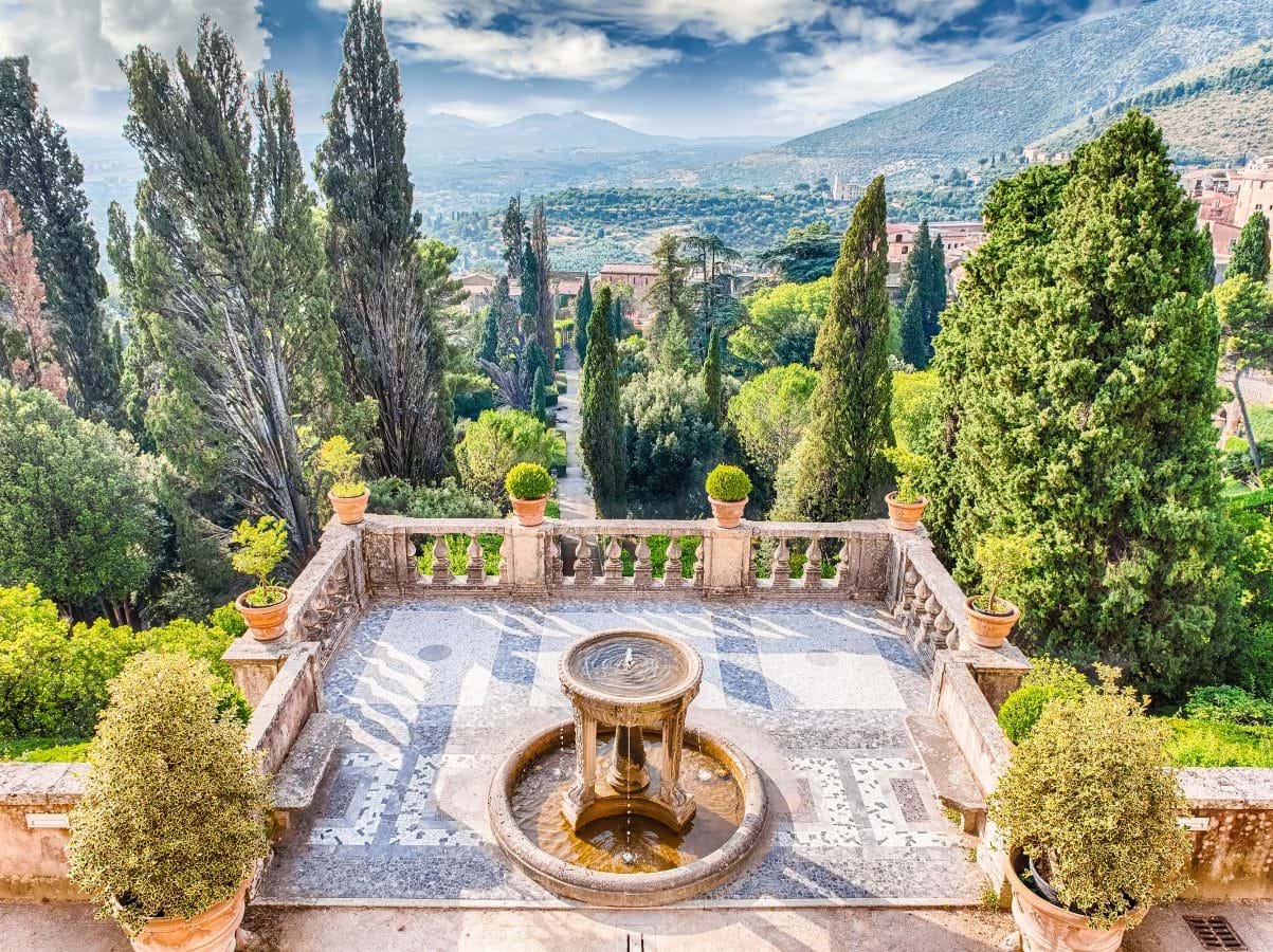 Villa d'Este in Tivoli, Italy