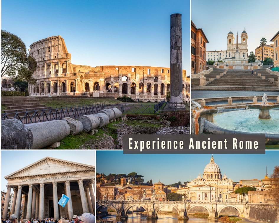 Collage of Ancient Roman buildings